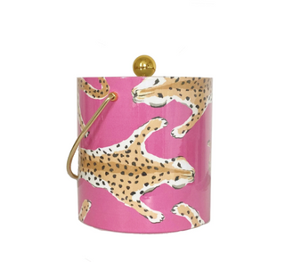 Pink Leopard Ice Bucket