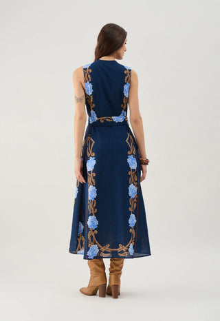 Iris Dress, Harvest Navy