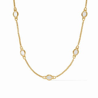 Saratoga Stone Station Necklace-Mother of Pearl-OS