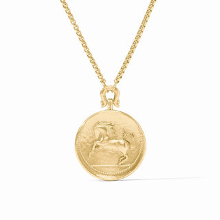 Saratoga Horse Necklace-Gold-OS