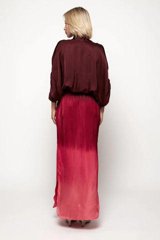 Plunge Dress in Rouge