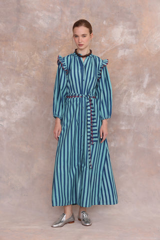 Ritz Maxi Dress in Blue