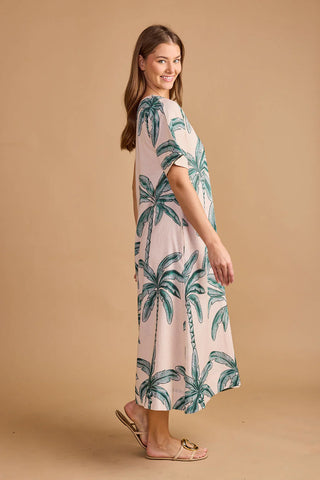Janey Dress, Coconut Palm