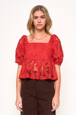 Gemma Top, Romance Red