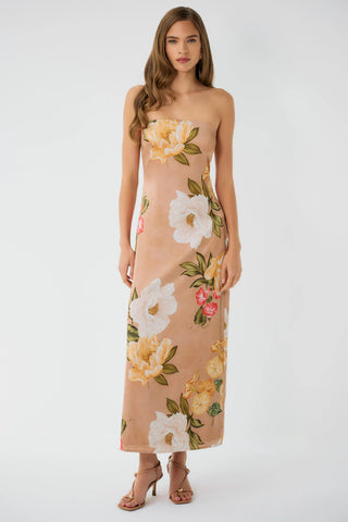 Elena Dress, Sand/Multi