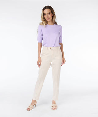 Cream Chino City Trousers