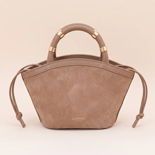 Mini Tote, Tan Suede