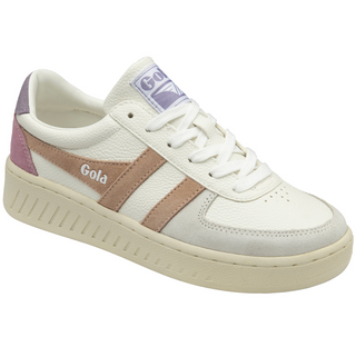 GrandSlam Trident Sneaker, White/Cameo/Lily