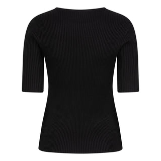 Rib Sweater, Black