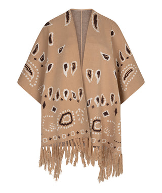 The Out West Poncho  - Sand