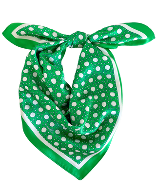 Kelly Green Ratten Silk Scarf- 36"