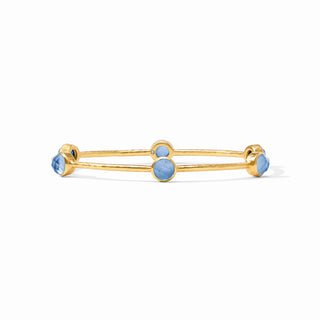 Milano Luxe Bangle-Iridescent Chalcedony Blue-M