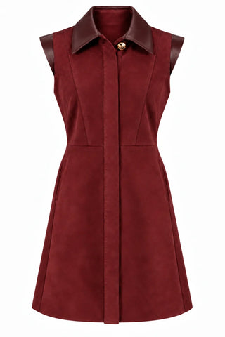 Chris Dress, Maroon Suede