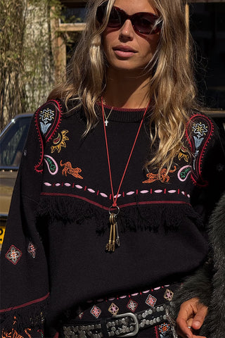 Black Safari Sweater