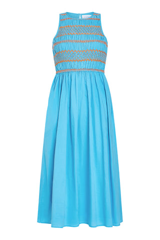 Stroll Dress, Pool Blue