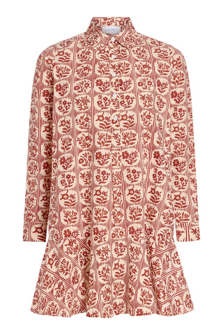 Polly Dress, Brick Bloom, Brick Bloom