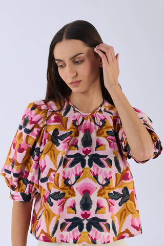 Lilly Top in Reflections Rose