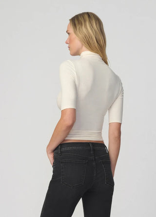 The Tony Half Sleeve Top, Milk