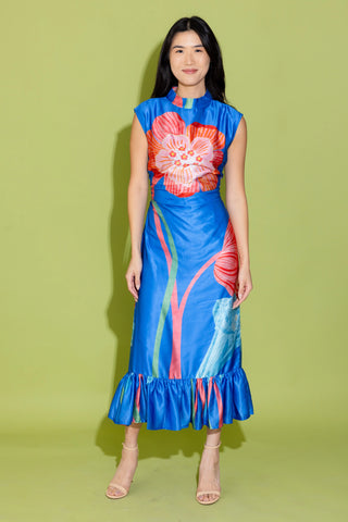 Estelle Dress, Royal Fluorescence