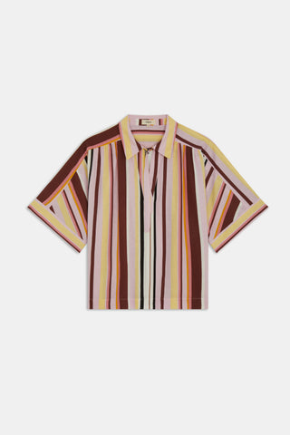 Lesley Top, Rose Stripe