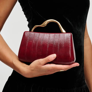 Nichelle Clutch - Burgundy