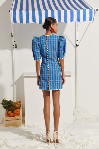 Carmen Dress in Blue