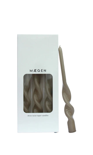 MÆGEN Twist Taper Candles - 3 Pack