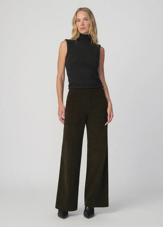 The Stevie Sleeveless Roll Neck Sweater, Charcoal