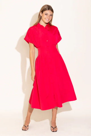 Becca Dress, Poppy Pink