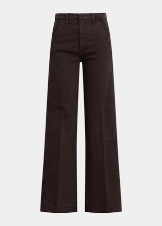 The Mia Paneled Trouser, Dark Coffee Bean